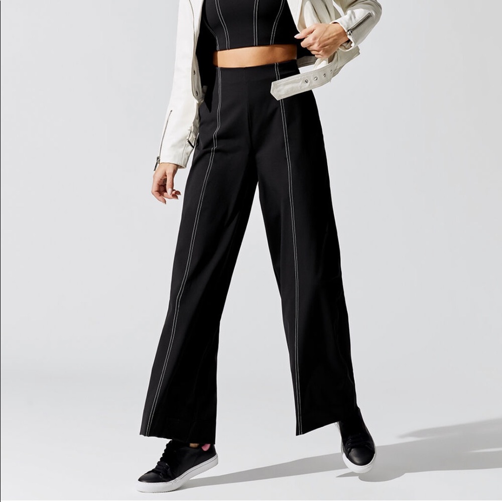 🖤CARBON38 CONTRAST STITCH WID LEG PANTS 🖤